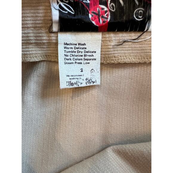 Vintage corduroy High Waisted A Line Skirt Tan - Picture 6 of 7